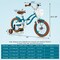 12 Inch Kids Bicycle with Dual Brake System Adjustable Seat and Removable Basket